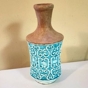 Tiffany Blue Resin Vase
